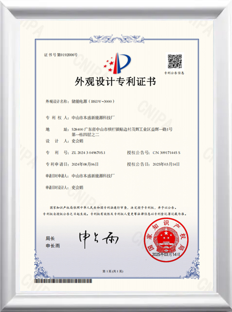 BSDY-3000W绿色电源专利