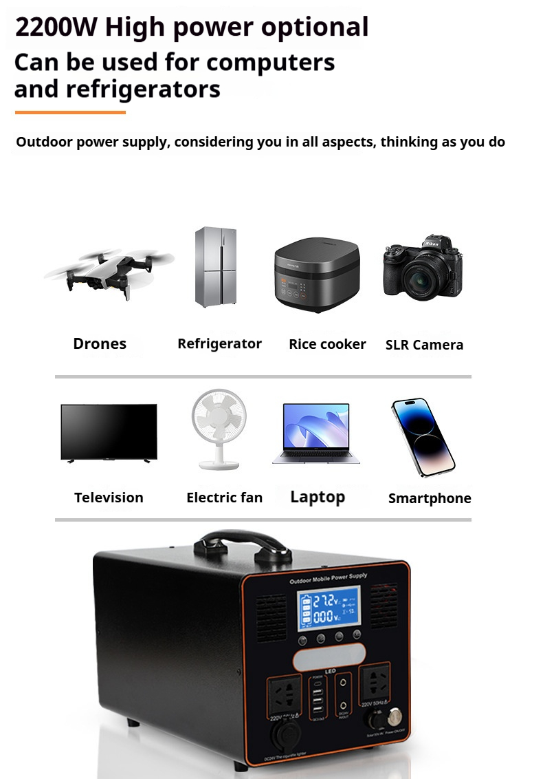 Outdoor Power Supply Black 2200W (7)
