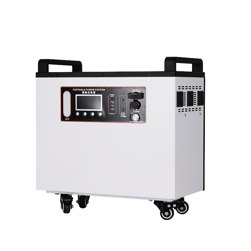 Outdoor Power Supply Black And White Casters 2200W