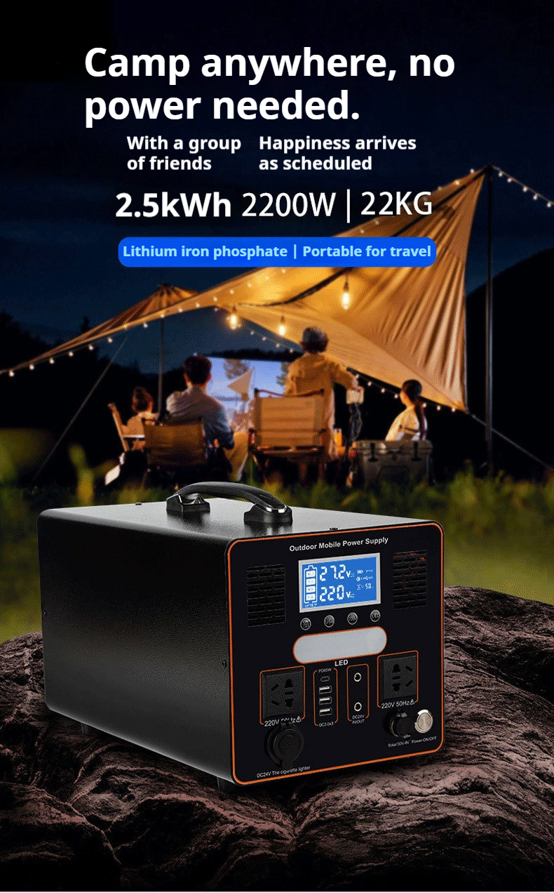 Outdoor Power Supply Black 2200W (1)