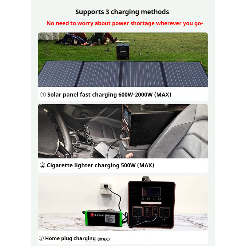 Outdoor Power Supply Black 3500W