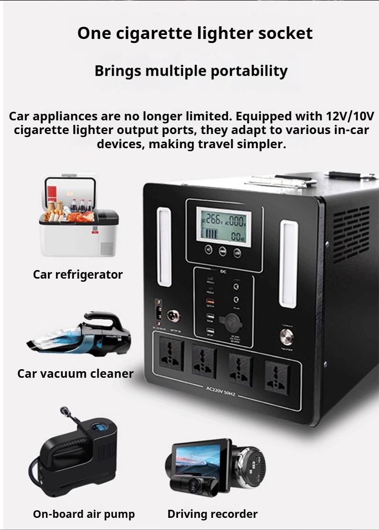 Outdoor Power Supply Black 3500W (8)