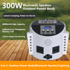  3-in-1 Outdoor Power Station, Speaker & Lighting