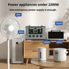 Outdoor Power Supply Gray Two-hand Portable 2200W