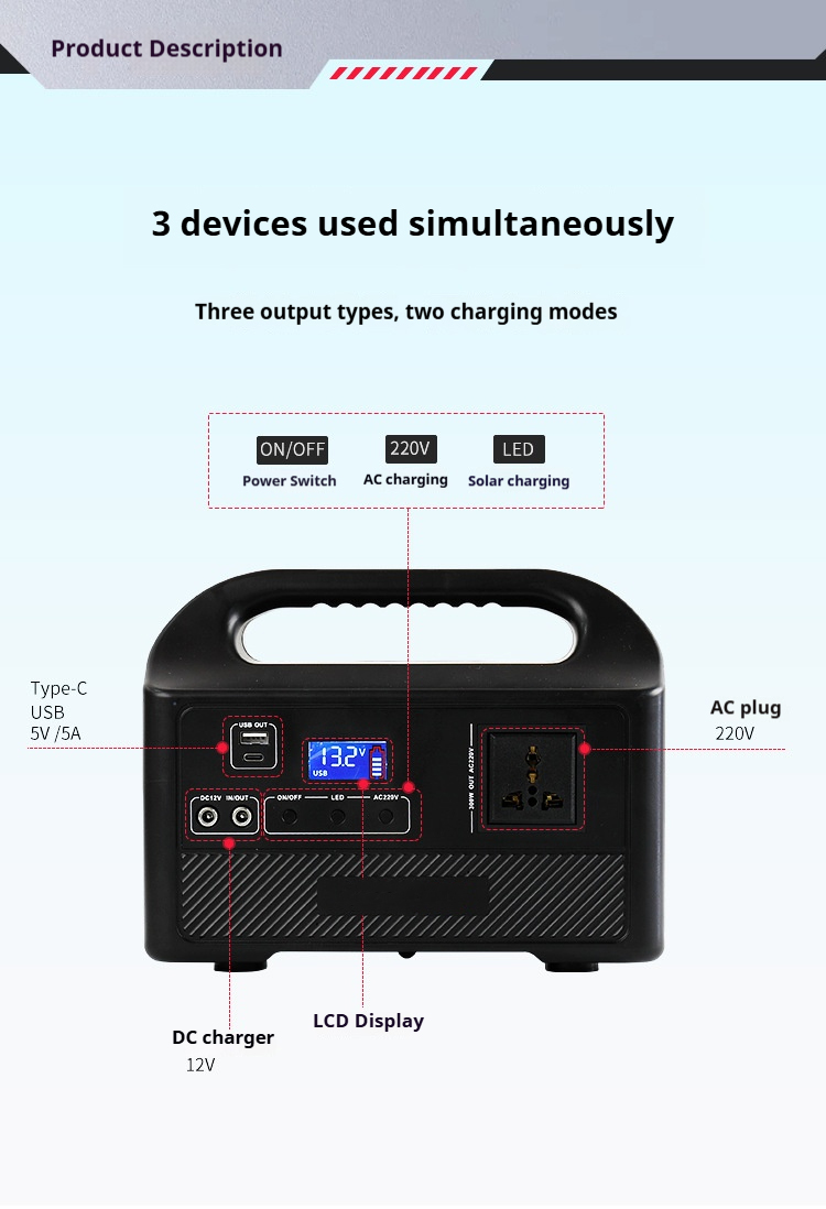 Mobile Portable Solar Power Station BS-ABS10 (3)