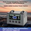 Outdoor Power Supply Gray Two-hand Portable 2200W