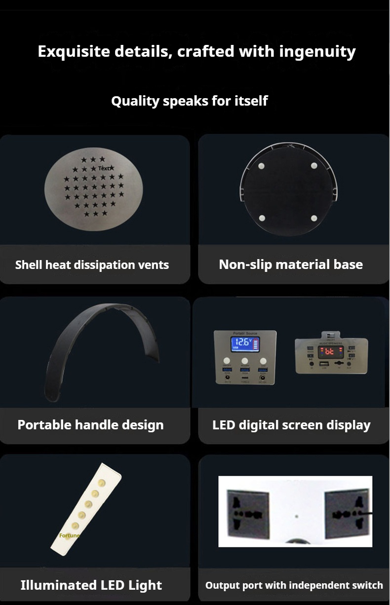 3-in-1 Outdoor Power Station, Speaker & Lighting (5)
