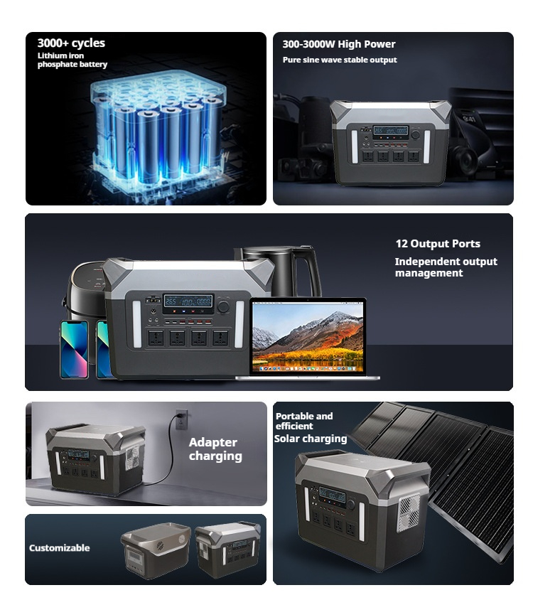 Mobile Portable Solar Power Station LX-ABS02 (2)