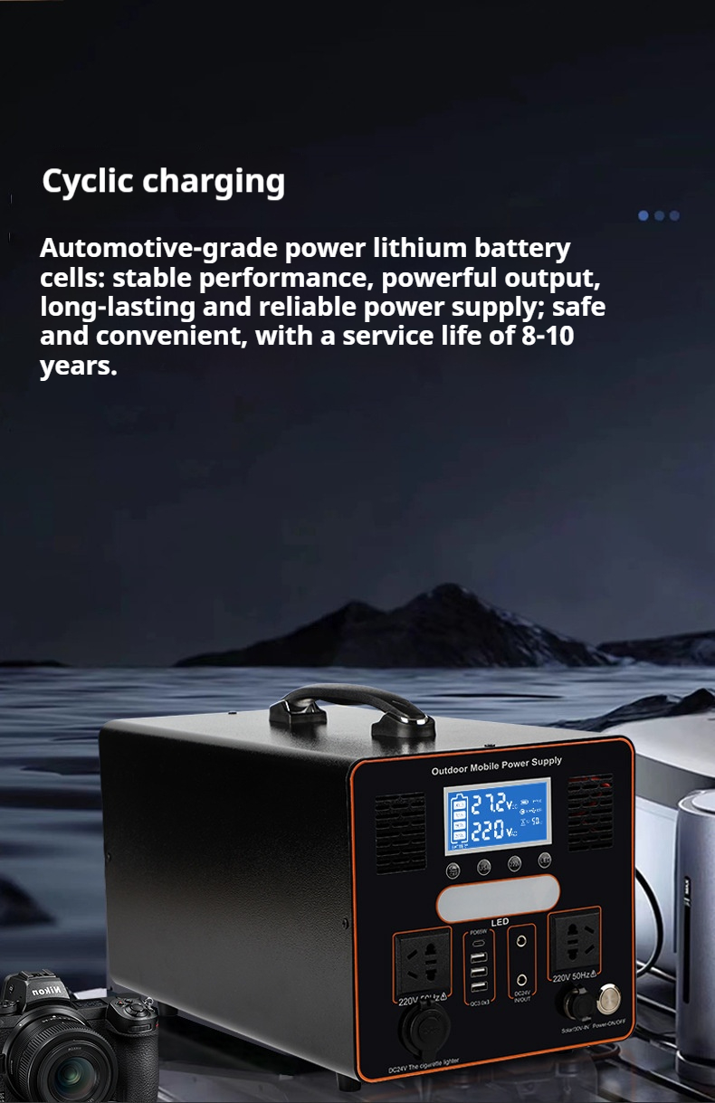Outdoor Power Supply Black 2200W (4)